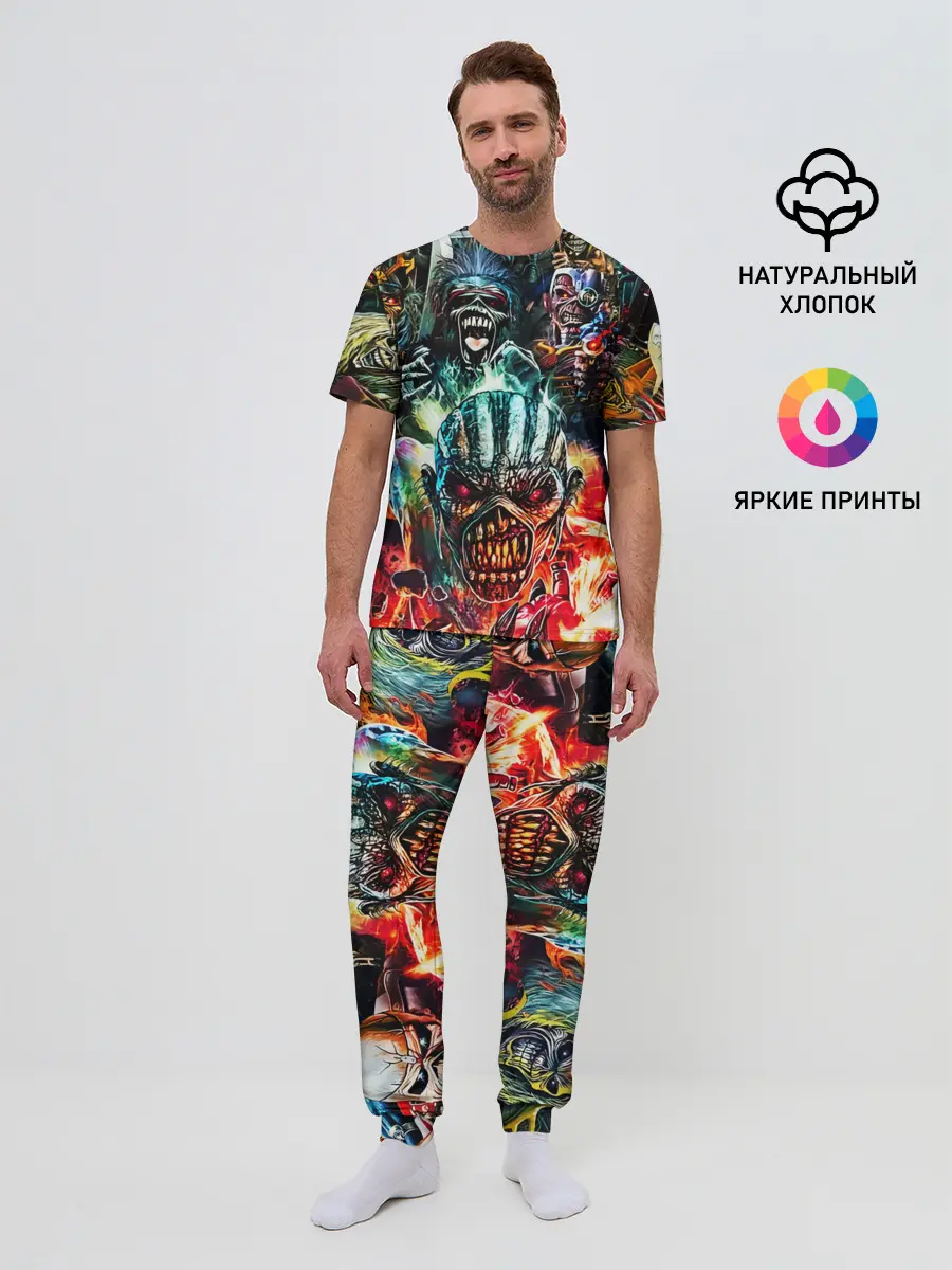 Мужская пижама с брюками / Iron Maiden