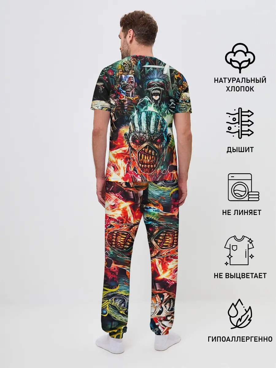 Мужская пижама с брюками / Iron Maiden