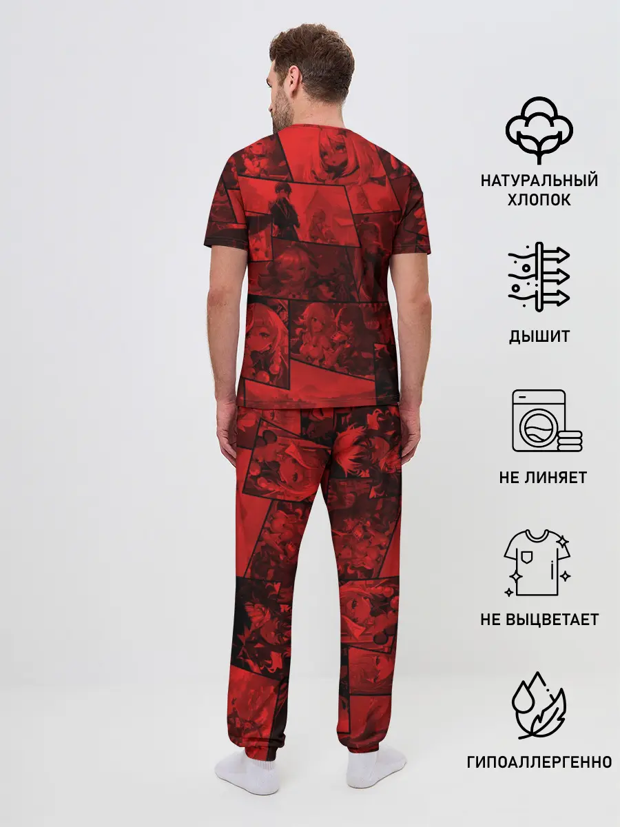 Мужская пижама с брюками / Венти | Genshin Impact