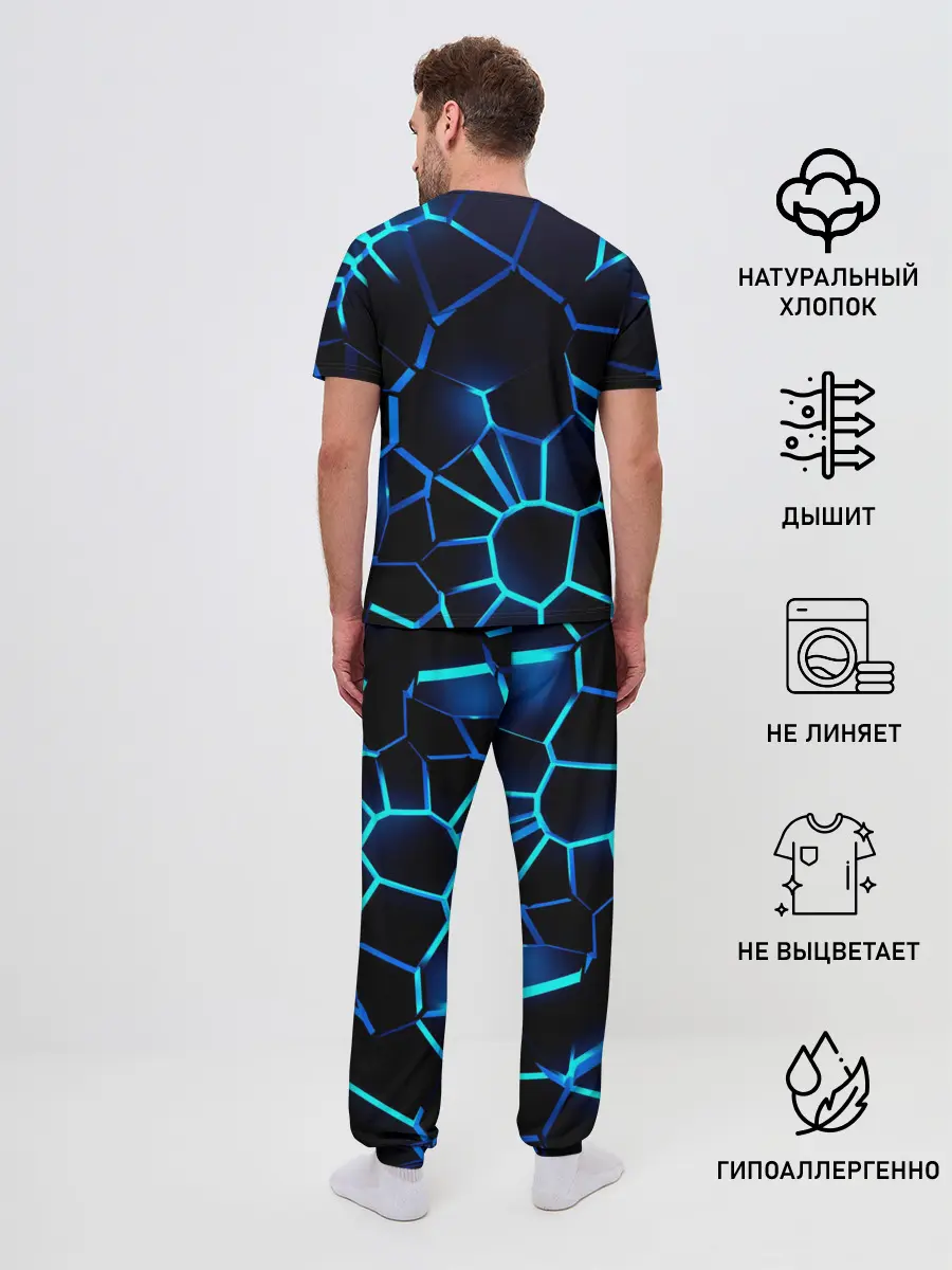 Мужская пижама с брюками / Фольксваген 3D плиты