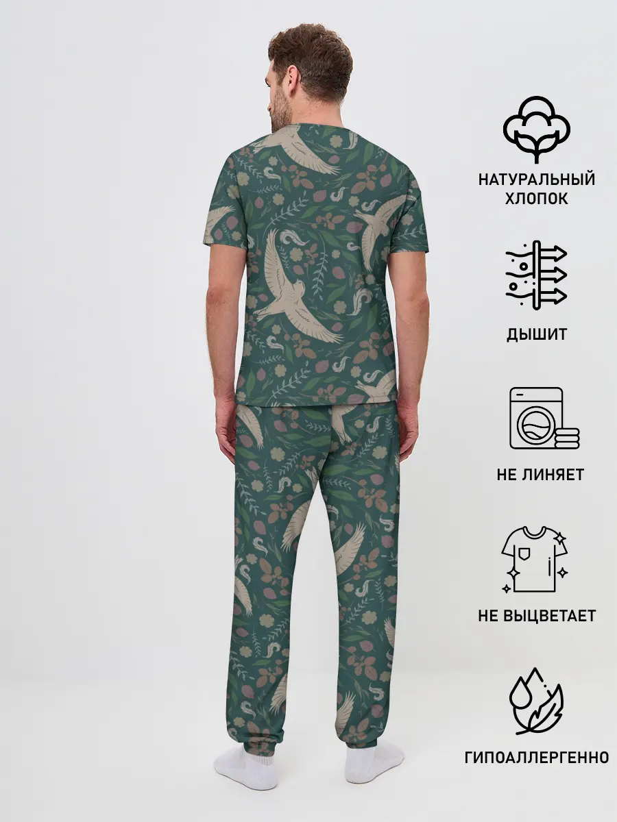 Мужская пижама с брюками / Ласточкина политра