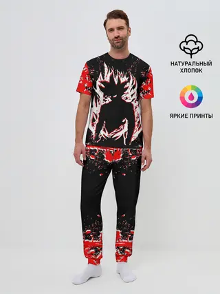 Мужская пижама с брюками / dragon ball super.