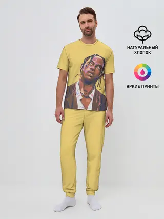 Мужская пижама с брюками / Travis art