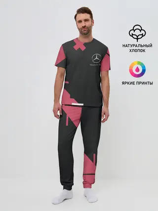 Мужская пижама с брюками / Мерседес / Mersedes