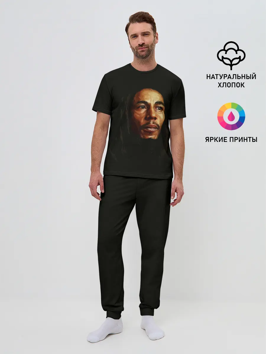 Мужская пижама с брюками / Bob Marley Art