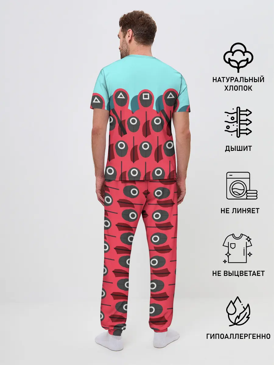 Мужская пижама с брюками / Охрана | Squid game