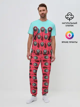 Мужская пижама с брюками / Охрана | Squid game
