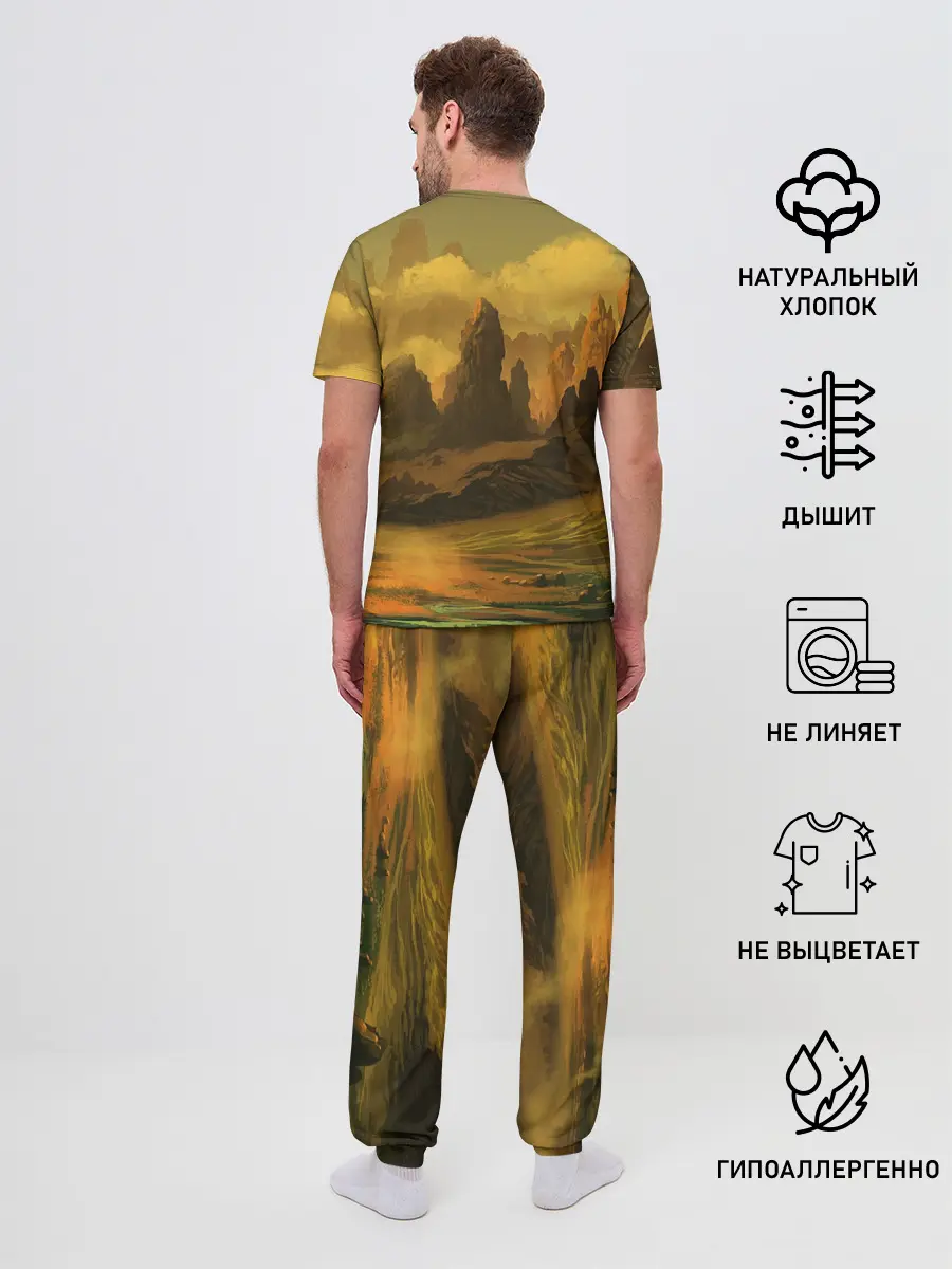 Мужская пижама с брюками / Zhong Li