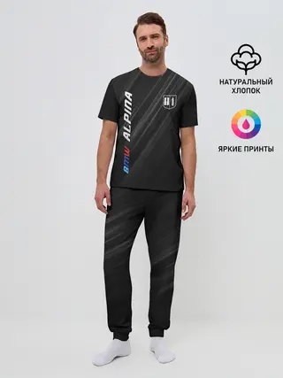 Мужская пижама с брюками / Текстура BMW Alpina
