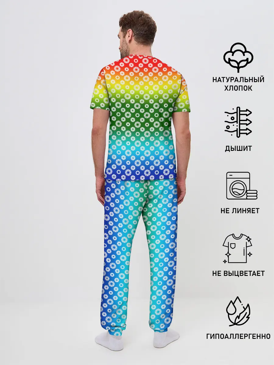 Мужская пижама с брюками / Для фотографов. RGB. Диафрагма.