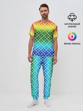 Мужская пижама с брюками / Для фотографов. RGB. Диафрагма.