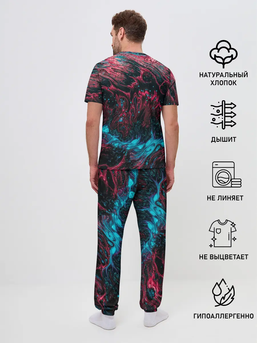 Мужская пижама с брюками / Смешение