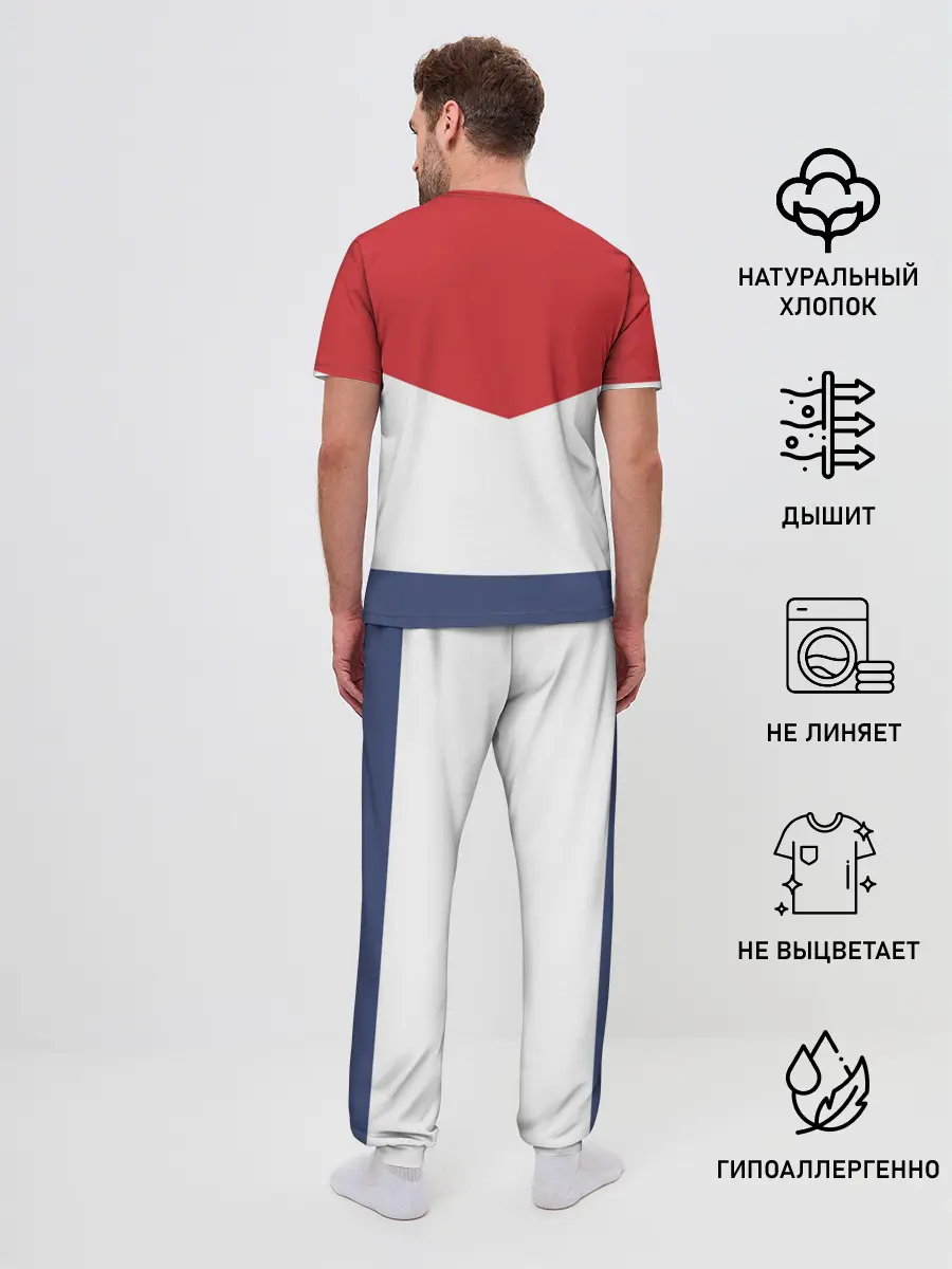 Мужская пижама с брюками / Russia