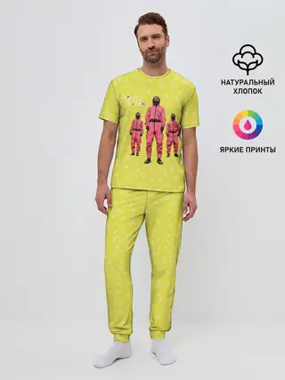 Мужская пижама с брюками / Игра в кальмара | Рабочие
