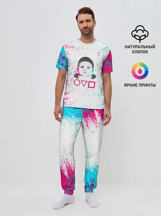 Мужская пижама с брюками / Игра в кальмара | Squid Game | КУКЛА