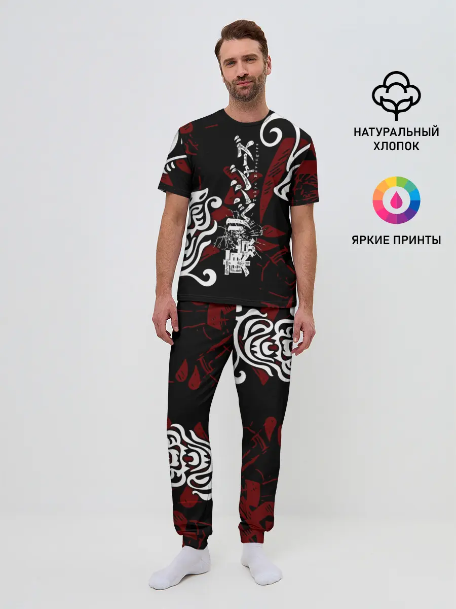 Мужская пижама с брюками / ТОКИЙСКИЕ МСТИТЕЛИ ТАТУ ЛОГО