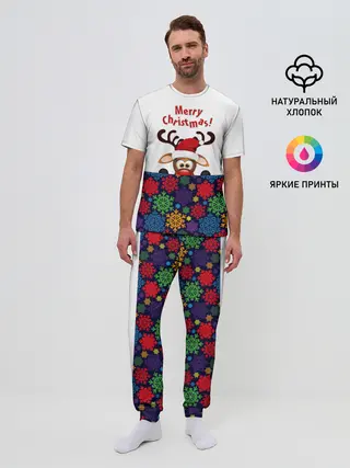 Мужская пижама с брюками / Merry Christmas