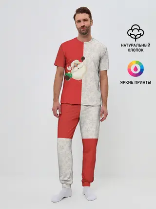 Мужская пижама с брюками / Дед Мороз