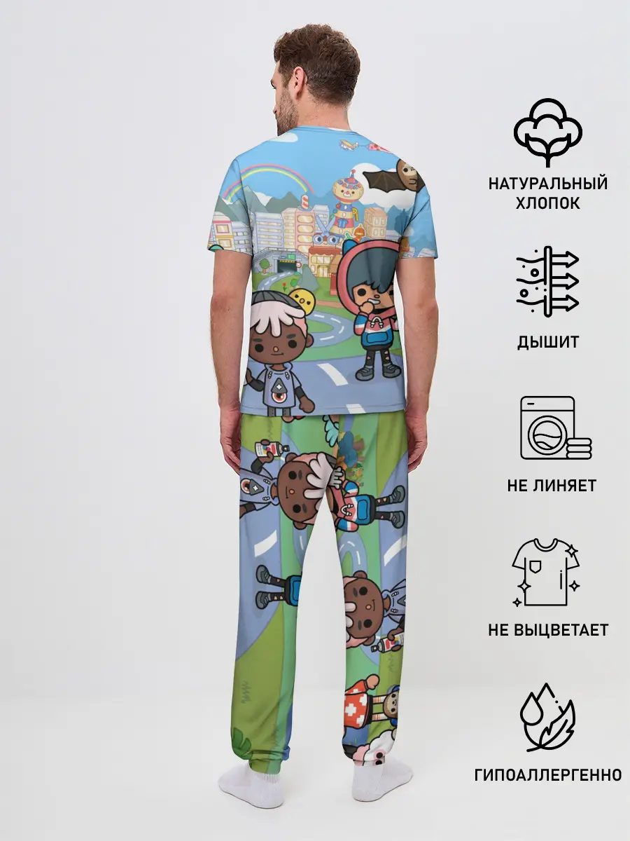 Мужская пижама с брюками / Toca Boca | Город