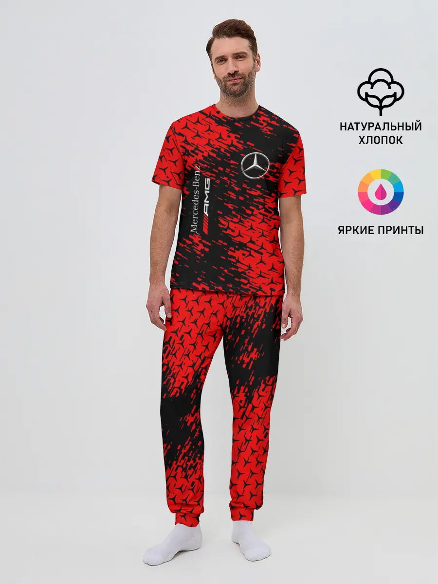 Мужская пижама с брюками / Merсedes.