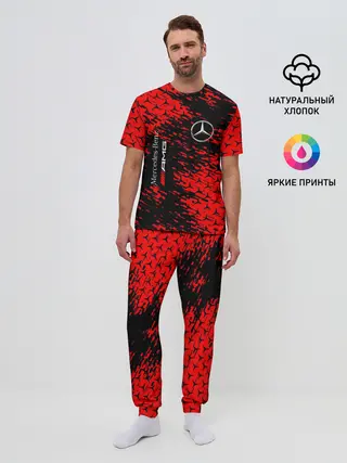 Мужская пижама с брюками / Merсedes.