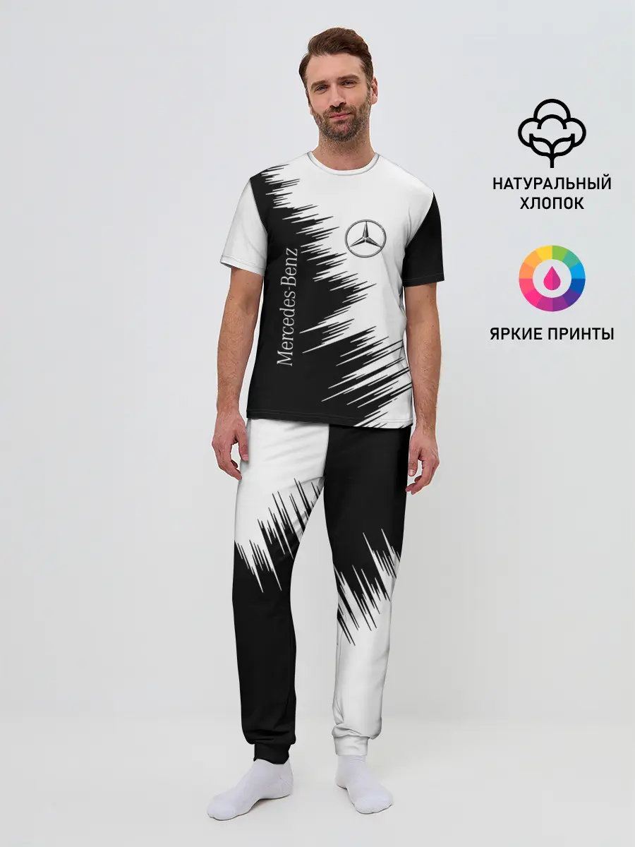 Мужская пижама с брюками / mercedes benz
