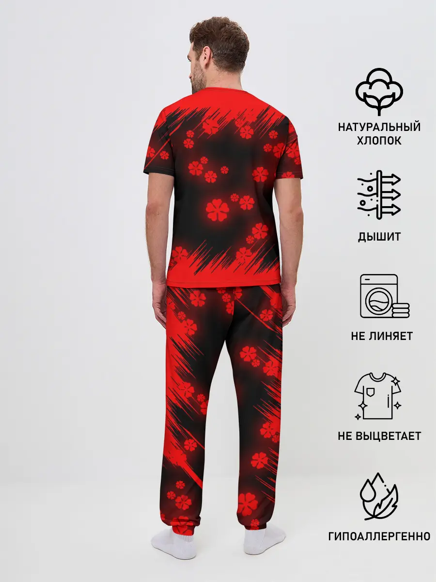 Мужская пижама с брюками / Чёрный клевер: Освещение