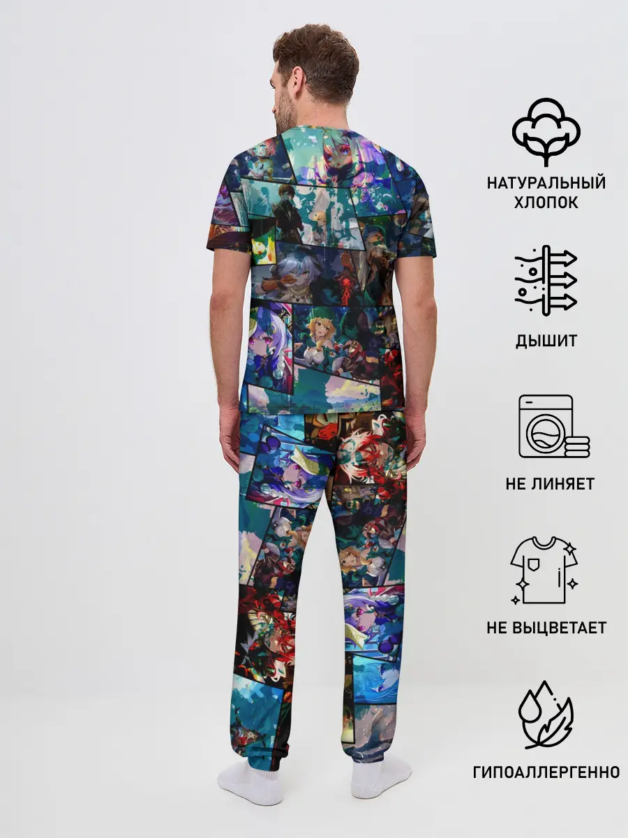 Мужская пижама с брюками / Kaeya | Genshin Impact