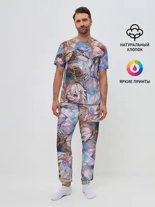 Мужская пижама с брюками / Genshin impact день рождение