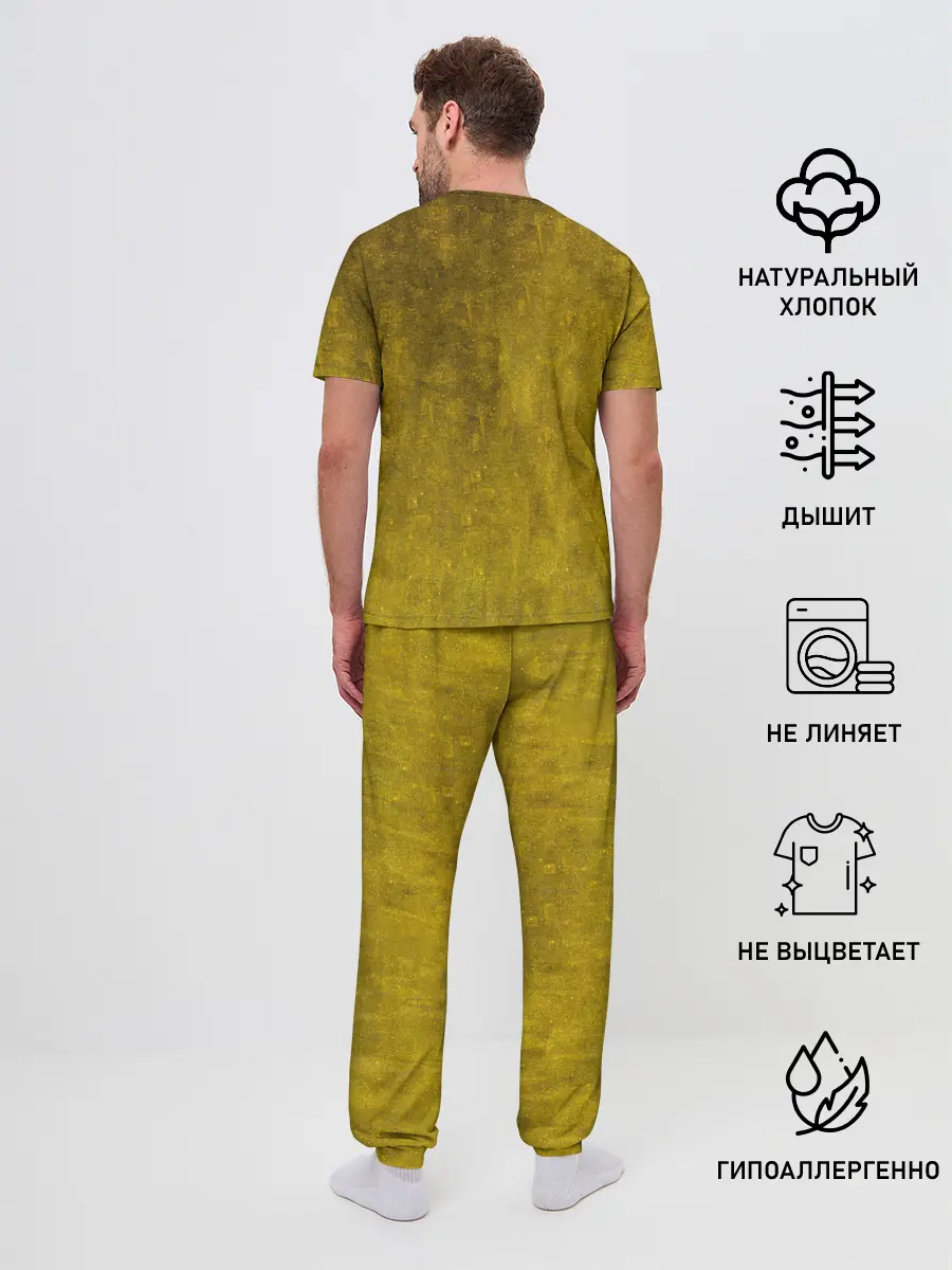 Мужская пижама с брюками / Влюблённые поцелуй художник Климт