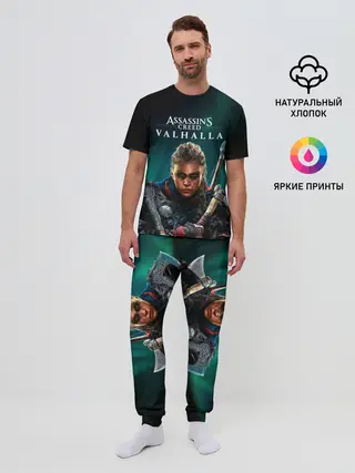 Мужская пижама с брюками / Assassins Creed, Valhalla