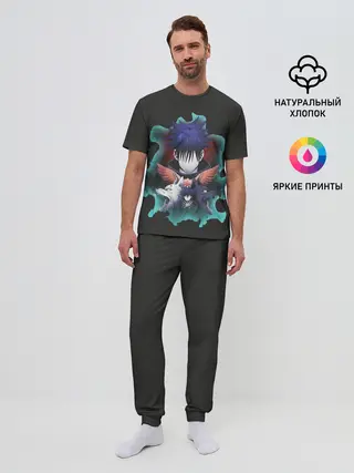 Мужская пижама с брюками / Мегуми два волка Магическая битва