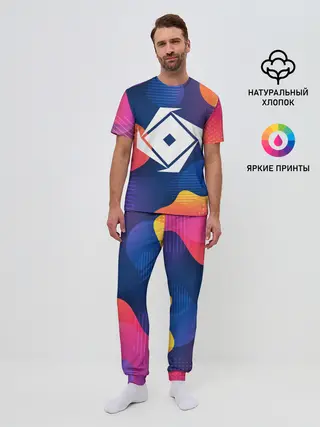 Мужская пижама с брюками / РОБЛОКС ЛОГО | LOGO