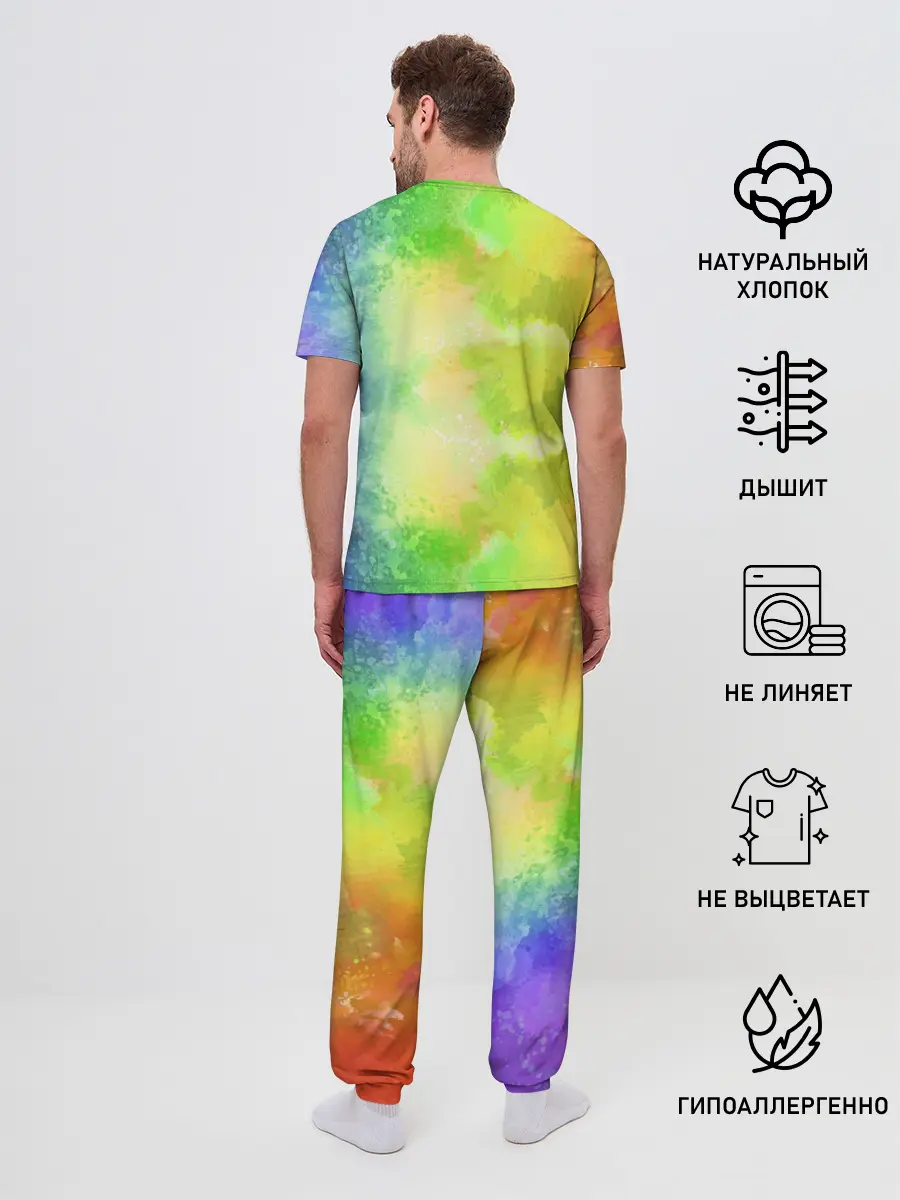 Мужская пижама с брюками / EDDSWORLD 3