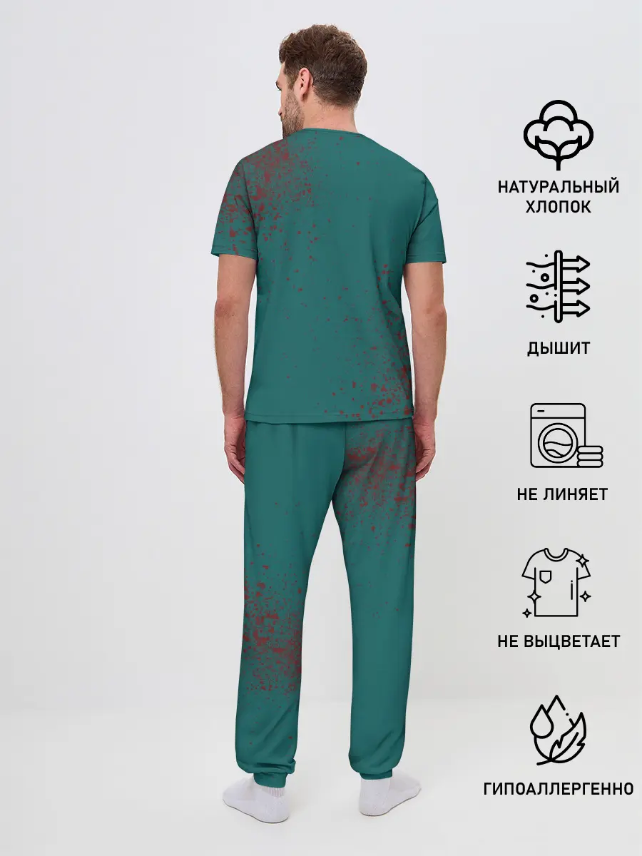 Мужская пижама с брюками / ИГРА В КАЛЬМАРА ПЕРСОНАЖ 001