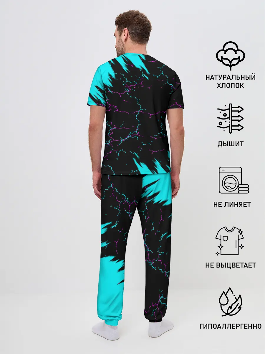 Мужская пижама с брюками / MARSHMELLO NEON: МАРШМЕЛЛО НЕОН.