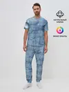 Мужская пижама с брюками / Джинсовые мазки