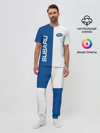 Мужская пижама с брюками / Subaru, sport