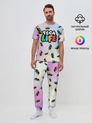 Мужская пижама с брюками / ТОКА БОКА ЛОГОТИП