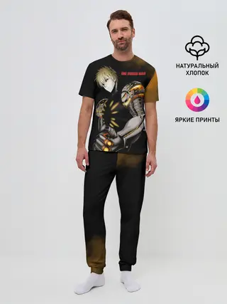 Мужская пижама с брюками / Стальной Генос One Punch-Man