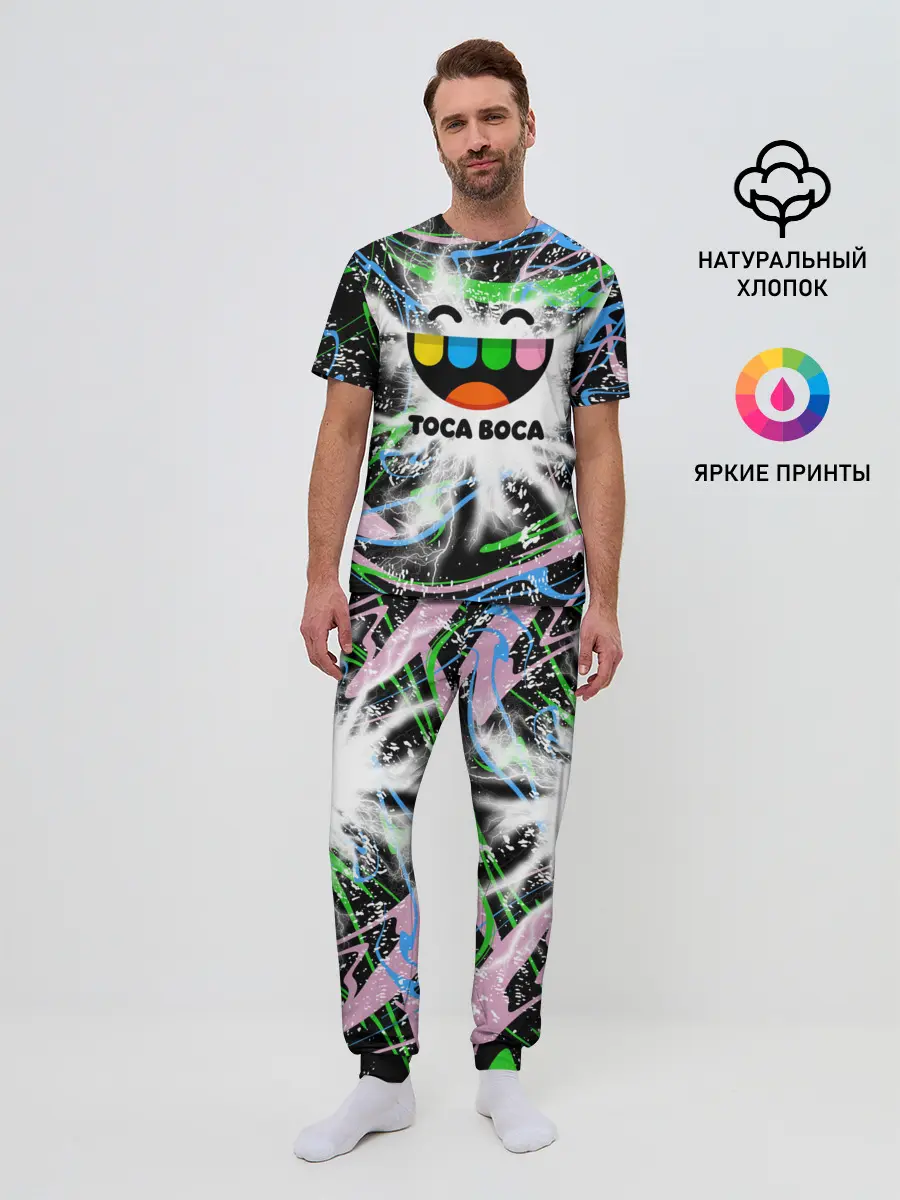 Мужская пижама с брюками / Toca Boca: Весельчак.