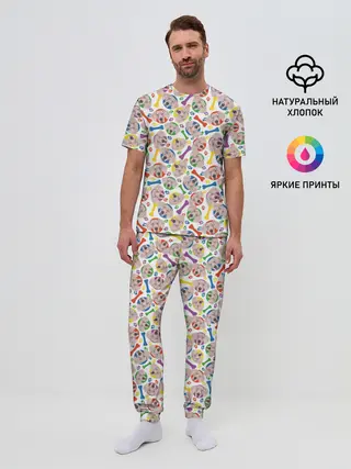 Мужская пижама с брюками / Веймаранер