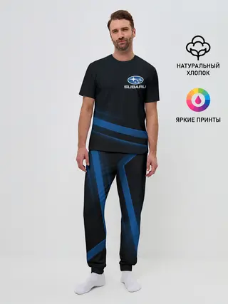 Мужская пижама с брюками / Subaru, sport style