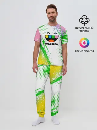 Мужская пижама с брюками / Toca Boca: Улыбашка.