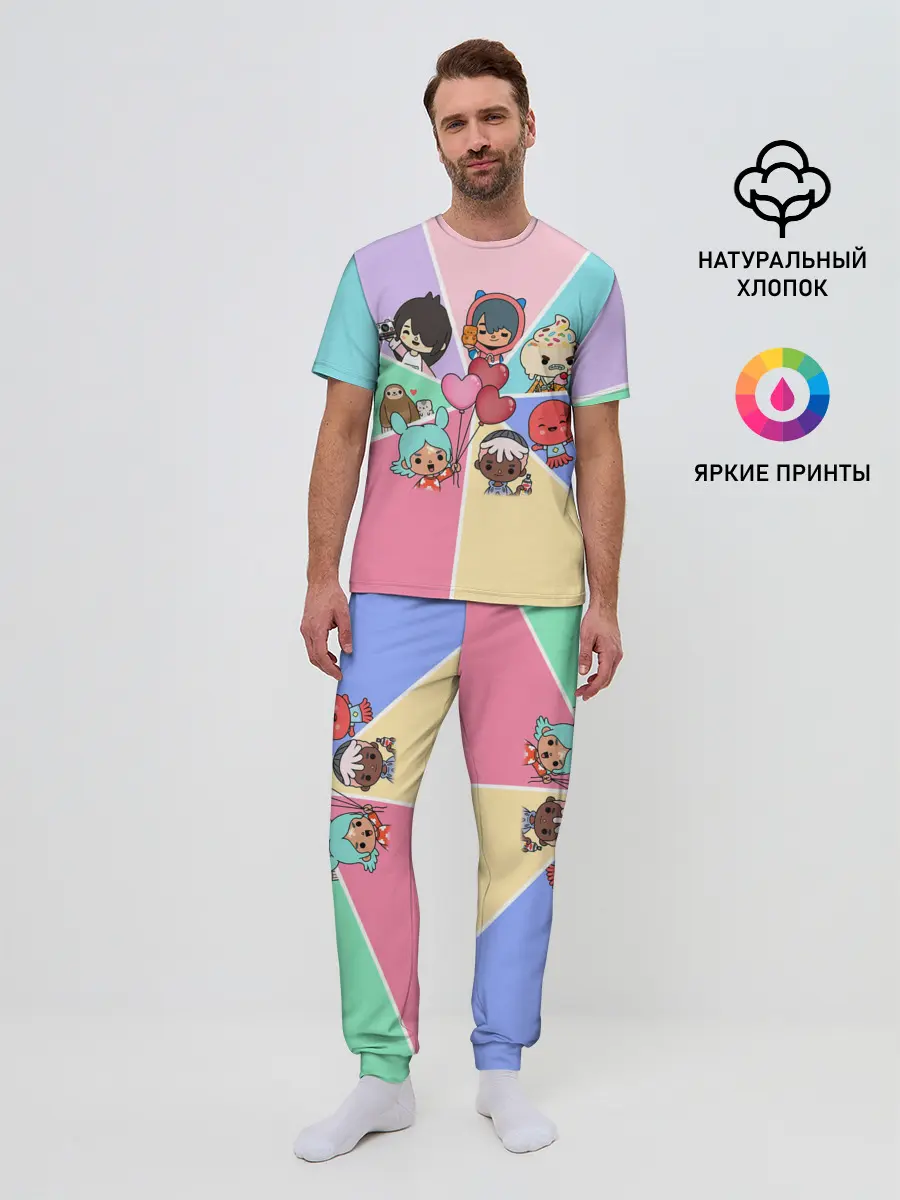 Мужская пижама с брюками / TOCA BOCA WORLD HEROES / ТОКА БОКА
