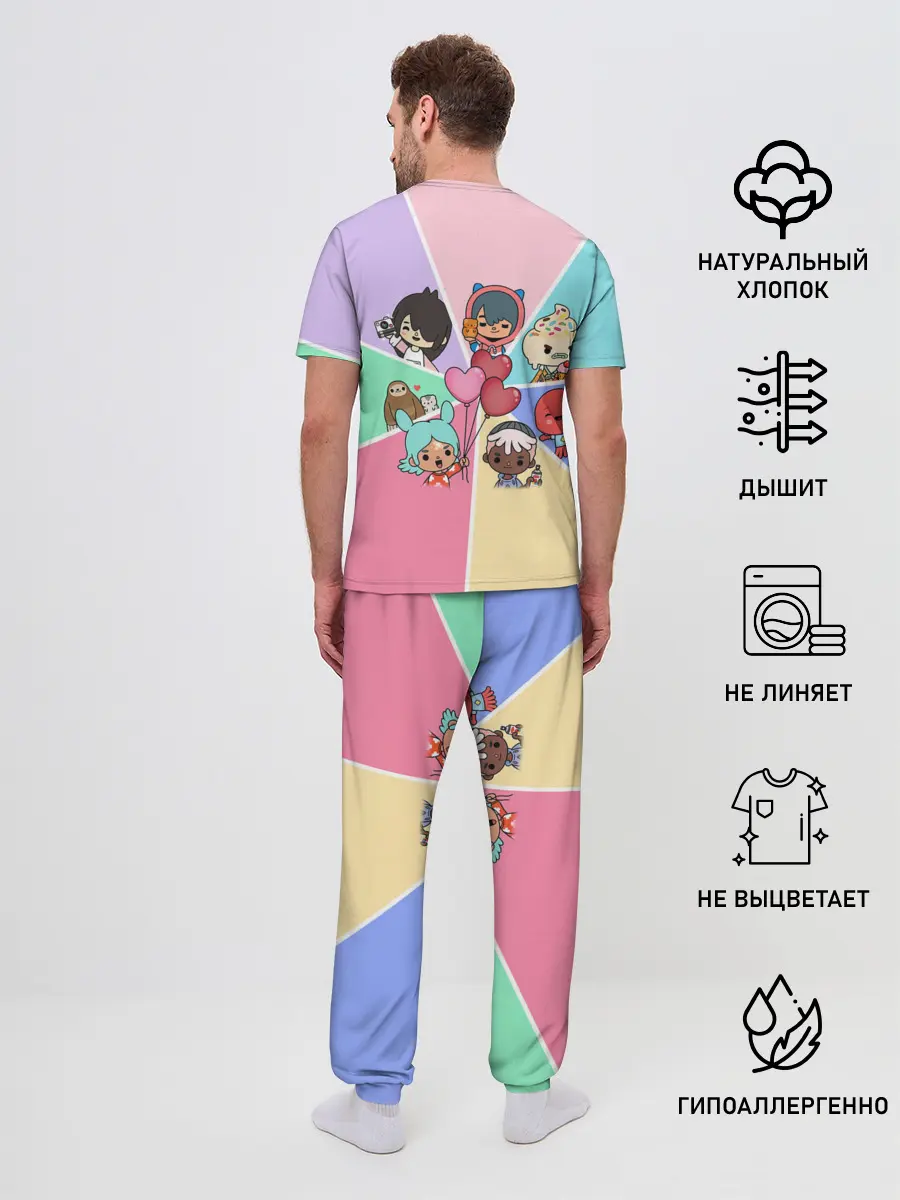 Мужская пижама с брюками / TOCA BOCA WORLD HEROES / ТОКА БОКА