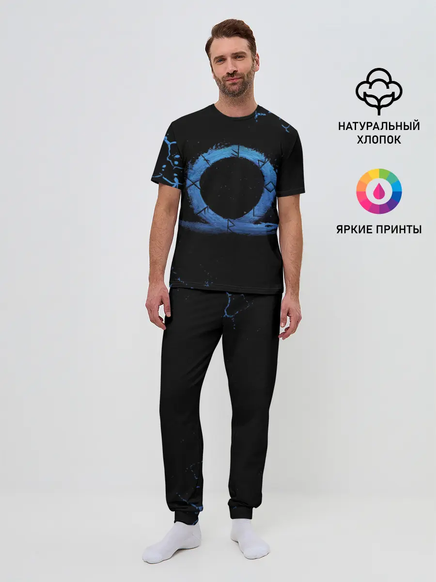 Мужская пижама с брюками / GOD OF WAR LOGO ЭМБЛЕМА / РАГНАРЁК