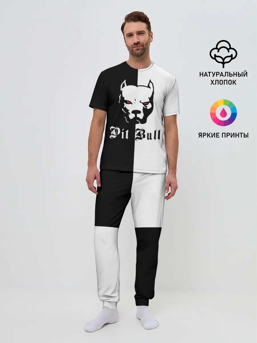 Мужская пижама с брюками / Pit Bull
