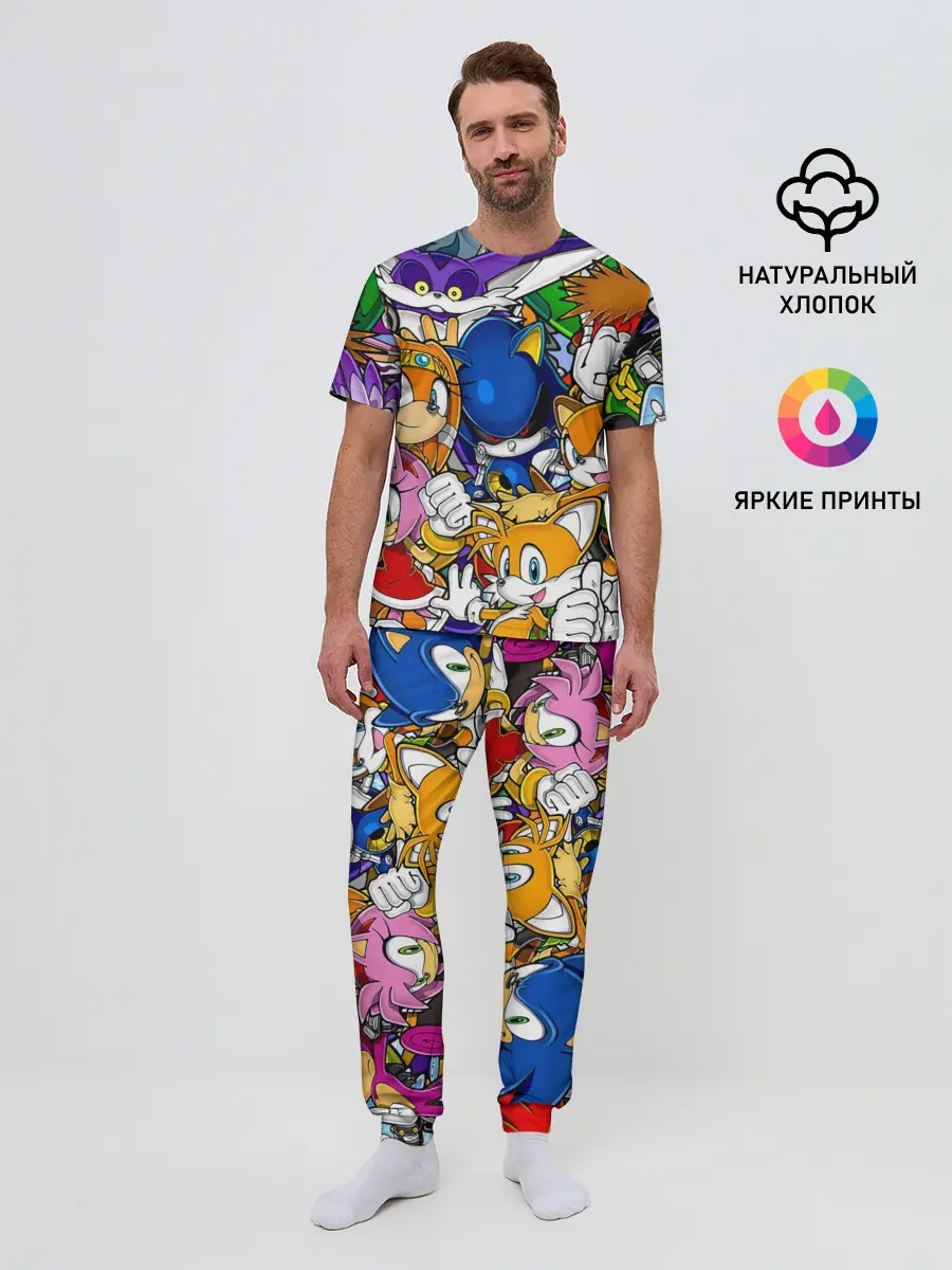 Мужская пижама с брюками / КИБЕР СОНИК | CYBER SONIC ROBOT