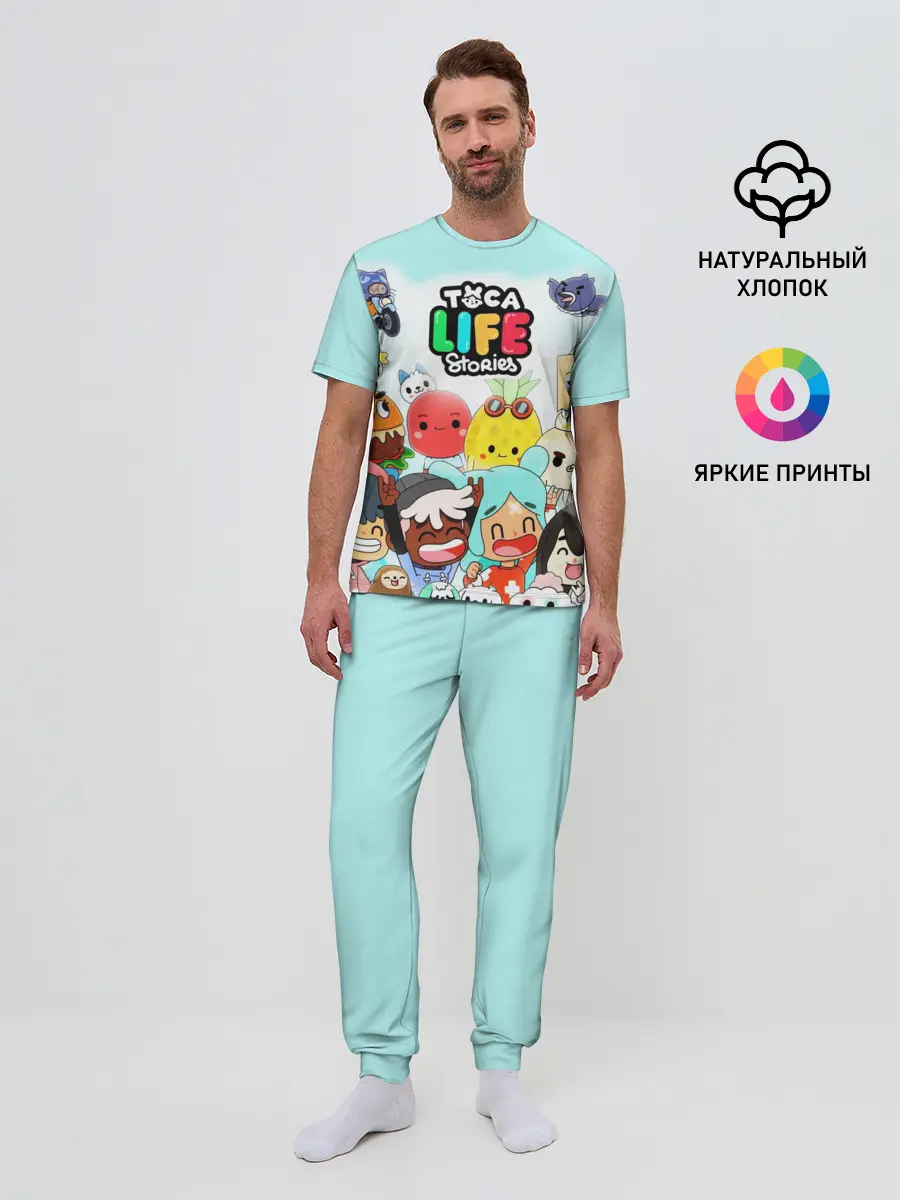 Мужская пижама с брюками / Toca Boca | Тока Бока все персонажи